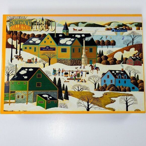 Hometown Collections 1000 Piece Puzzle Maple Sugaring - Picture 2 of 7